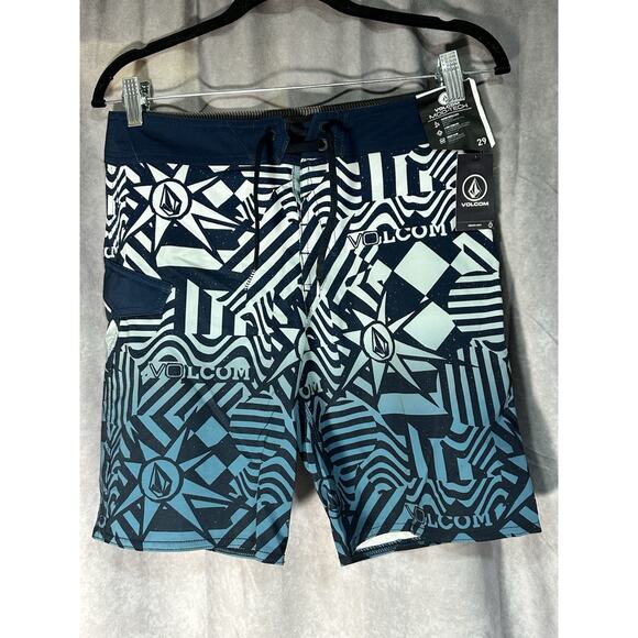 NWT Volcom Mod-Tech Boys Size 29 (18) Mod Ringer Board Shorts - Picture 1 of 3
